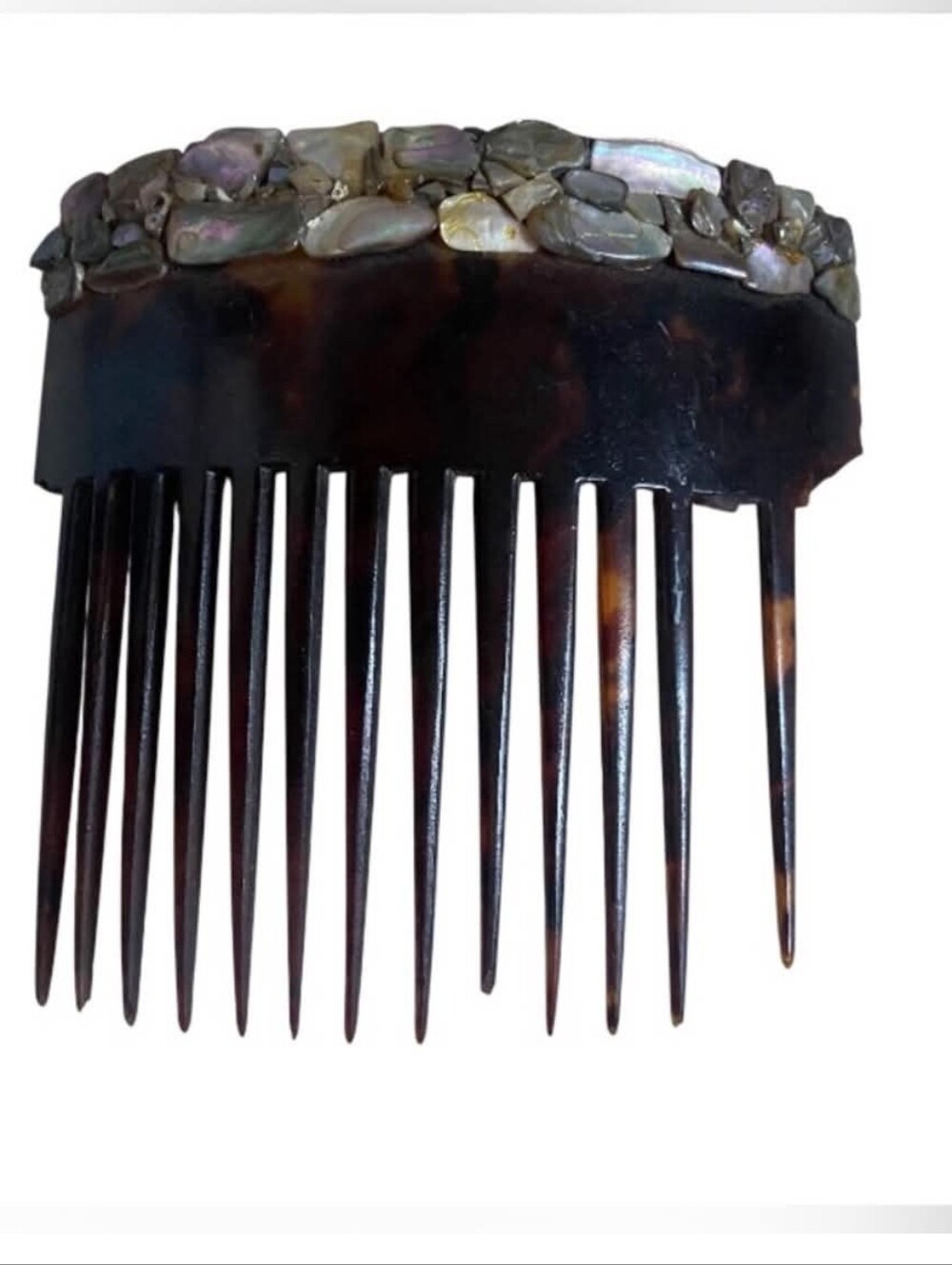 Vintage Abalone Extra Large Hair Comb
